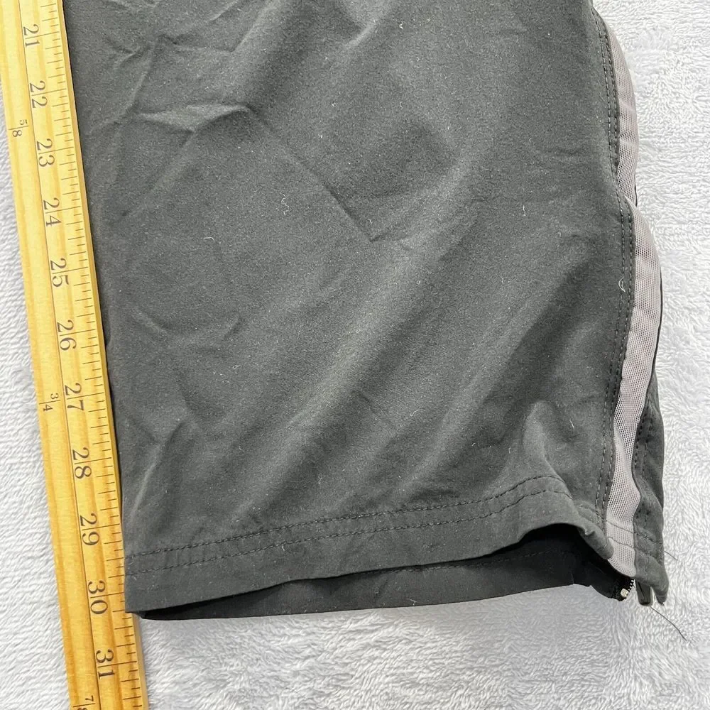Vtg. Nike Track Pants‎ Mens XL Black Y2K Side Mesh Lined Windbreaker Ankle Zip